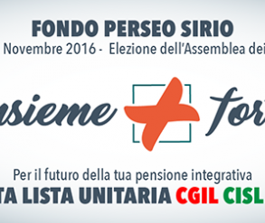 Elezioni Fondo Perseo Sirio 21-22-23 novembre 2016