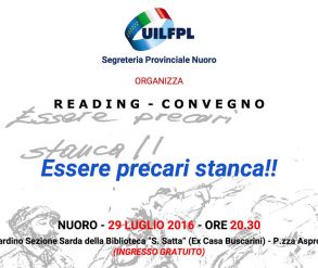 Reading - convegno: ESSERE PRECARI STANCA!!!!